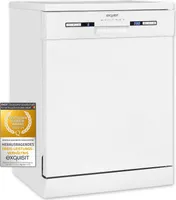 Exquisit Geschirrspüler GSP9313-030E weiss | Spülmaschine 60 cm | Maßgedecke: 13 Restlaufzeiten Anzeige | Standgerät