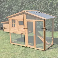Hühnerhaus Liese mit PVC Welldach