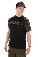 Camo Raglan Long Sleeve T Shirt Fox Khaki 