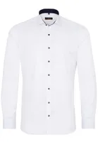 Eterna - Slim Fit - Bügelfreies Herren Langarm Hemd, (8819 F142), Größe:40, Farbe:Weiß (00)