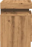 vidaXL LED-Nachttische 2 Stk. Artisan-Eiche 35x39x55 cm Holzwerkstoff