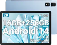 Blackview Tab 16 Pro Android 14 AI Tablet, 16GBRAM+256GBROM (1TB TF) Gaming Tablet 11 Zoll, 1920 x 1200 FHD, Octa-Core, 8MP+13MP, 7700mAh/4G LTE/5G