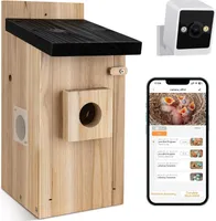 RAINBEAN Bird House mit Camera, 4 Millionen Pixel Outdoor-Vogelhaus-Kamera, Echtzeitbeobachtung des Nestbaus und der Brut von Vögeln, DIY