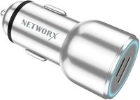 Networx Premium KFZ-Ladegerät USB-C USB-A silber
