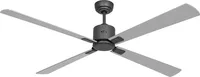 Energiespar Deckenventilator Eco Neo III 152 cm Basaltgrau Flügel Wenge / Silbergrau mit Fernbedienung