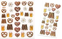 Aufkleber Set 55 Sticker bayerische Motive Oktoberfest Dekoration