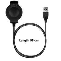 kwmobile USB Kabel Charger kompatibel mit Huawei Watch 2 Ladekabel - Smart Watch Ersatzkabel - Fitnesstracker Aufladekabel in Schwarz