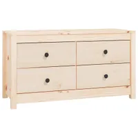 vidaXL Szafka boczna 100x40x54 cm z litego drewna sosnowego