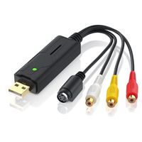 Aplic USB Audio Video Grabber - VHS - Video adaptér na strihanie, USB na S-Video, kompozitný, Cinch