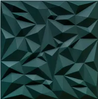 DECCART | Kasetony sufitowe 3D | Panele ścienne | Ametyst zielony 50x50cm | 0,25m2