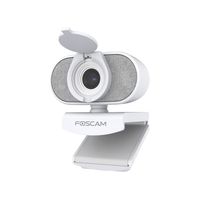 FOSCAM W41 4 MP ULTRA HD USB-Webkamera mit einer effektiven Auflösung von 2688 x 1520 Pixel, 84°-Weitwinkelobjektiv, 2 Mikrofone für Live-Streaming (Weiß)