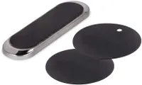 2x Rund Metallplättchen für Magnet Smartphone