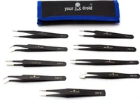 yourDroid ESD Pinzetten Set  9-teilig mit Tasche