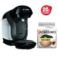 Bosch TASSIMO Style Schwarz +20€ Gutschein 1400 Watt +1 Packung Latte Macchiato