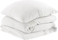 Pure Label Musselin Bettwäsche 155x220 cm mit einem Kissenbezug 80x80 cm aus 100% Baumwolle - Traumhaft weiche Bettwäsche-Sets in weiß aus Musselin