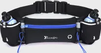 Huefttasche Laufguertel mit Wasserflaschen Telefon Tasche wasserdicht fuer Sport Fitness