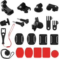 Belle Vous Universal Action Kamera Zubehör - 20-in-1 Action Cam Halterung Set, Kompatibel mit Universal-Action Camera Accessories - Selbstklebende