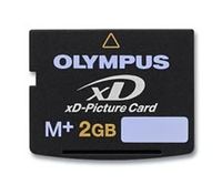 Olympus 2GB xD-Picture Card Type M+, 2 GB, xD-Picture Card (xD), 3.3V, 2g, 20 x 25 x 1.7 mm