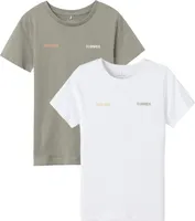 NAME IT Print T-Shirt 2-er Set NKMHELARS Größe: 122-134