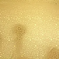Geschenkpapier goldene Sterne 70cm x 2m Rolle Gold metallic glänzend