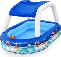 Bestway® Family Pool mit Sonnenschutzdach Sea Captain 213 x 155 x 132 cm