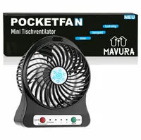 Sichler Ventilator mit Batterie: 3in1-Akku-Tisch-Ventilator mit