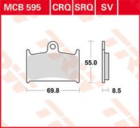 Podkładka spiekana TRW Lucas MCB595SV