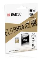EMTEC MicroSDXC 64GB, Speicherkarte, UHS1 U1 EliteGold