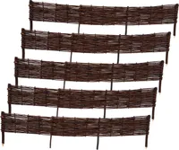Beetbegrenzung aus Weide ( H 20 x B 150 cm 5 Stück) Palisade aus Weide, Beeteinfassung Weide in Vielen Größen, Natürlicher Weidenzaun