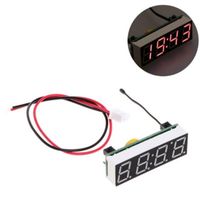 3 IN 1 LED Display Digitaluhr Mini Auto Digitaluhr Thermometer Voltmeter Timer Voltmeter Innenraum Elektronisches Zubehör