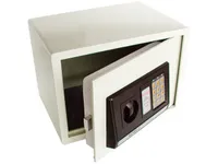 Relaxdays Sicherheitsbox mit Zahlenschloss, tragbar, Sicherungskabel,  Autosafe, wasserdicht, HBT: 5,5x24x15 cm, schwarz