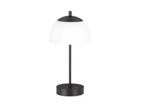LED Tischlampe, sandschwarz, opal, Touchdimmer, H 35 cm