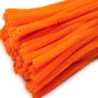 Pfeifenreiniger 20er Chenille-Draht 6mm, Länge 30cm, 28 Farben wählbar, Farbe:neonorange
