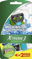 Wilkinson Sword Xtreme 3 Sensitive Einwegrasierer, 4 Stück + 2 gratis