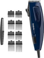 BaByliss MEN E695E Maszynka do strzyżenia włosów ze stali nierdzewnej z 8 nasadkami od 3 do 25 mm Zasilanie sieciowe niebieski