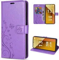 Hülle Xiaomi Redmi Note 13 5G, Handy Tasche Handyhülle Wallet Case Flip Cover Lila
