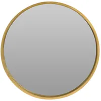 Okrúhle zrkadlo v drevenom ráme, Ø 30 cm
