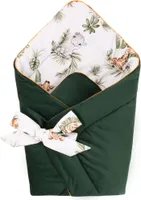 Pepi Babyhörnchen Einschlagdecke - 75×75 cm 100% Baumwolle  - Babydecke Wickeldecke Babynest - Velvet Afrimals