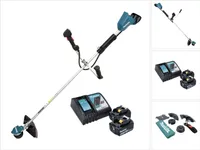 Makita DUR 368 ARM Akku Freischneider 36 V ( 2 x 18 V ) Zweihandgriff Brushless + 2x Akku 4,0 Ah + Ladegerät