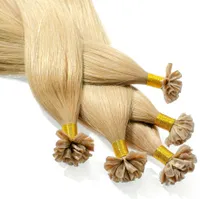 hair2heart predlžovanie ľudských vlasov viazanie rovné - 25 prameňov 0,5g 60cm 9/31 svetlá blond zlatý popol