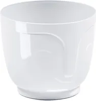 Weiße Plastikblumenhülle Athena 18x16 cm