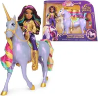 SPIN MASTER EINHORN MIT FUNKTIONEN 28 CM WILDSTAR + PUPPE 24 CM Einhorn-Akademie