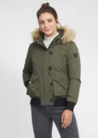 OXMO OXAcila Damen Winterjacke Damenjacke Jacke mit Kapuze