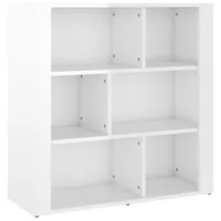 vidaXL Kredens biały wysoki połysk 80x30x80 cm materiał drewnopochodny