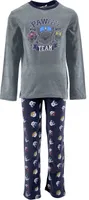 Paw Patrol Marshall Chase und Rubbles Kinder Jungen Schlafanzug Pyjama Langarm-Shirt + Schlaf-Hose, Farbe:Grau, Größe:116