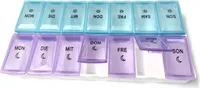 EWANTO Tablettenbox Pillendose Medikamtenbox 7 Tage morge...