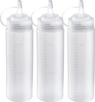 Thiru Aufbewahrungssystem 3er Set Quetschflaschen, BPA-frei und mit Verschlusskappe - 240 ml