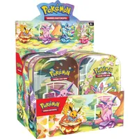 Pokémon-Sammelkartenspiel: Mini-Tin-Box Prismatische Entwicklungen (2 Boosterpacks & 1 Münze) - Deutsche Version