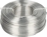 Novaliv Aluminiumdraht Ø 2,0mm I Basteldraht silber I Alu Draht zum Basteln  Blumendraht Metalldraht Biegedraht Schmuckdraht