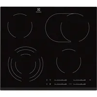 Electrolux Ehf6547fxk Glaskeramikkochfeld 60 Cm 4 Brennern Schwarz  Schwarz One Size